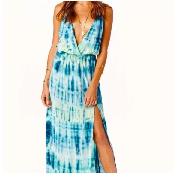 Blue Life | Dresses | Blue Life Blue Green Tiedye Maxi Sundress | Poshmark